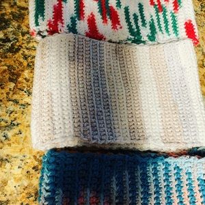 Handmade crocheted kids scarves